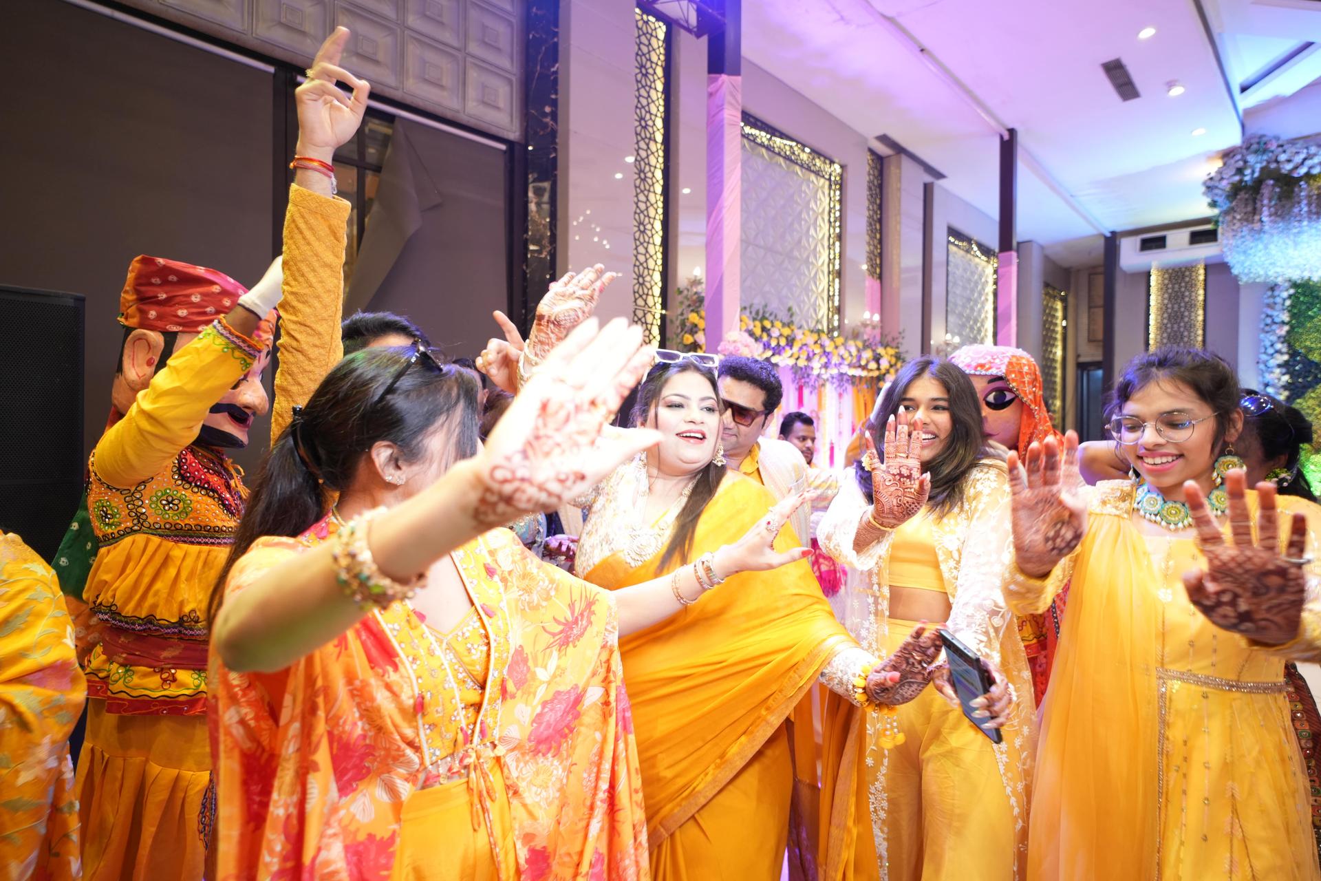 Bride Family Dance together.